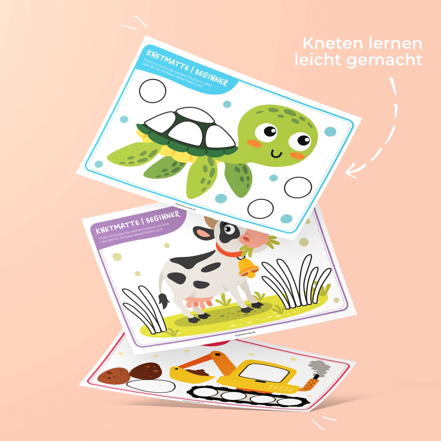 Kneten lernen leicht gemacht. Fördert Handkraft, Koordination und Selbstständigkeit im Alltag.