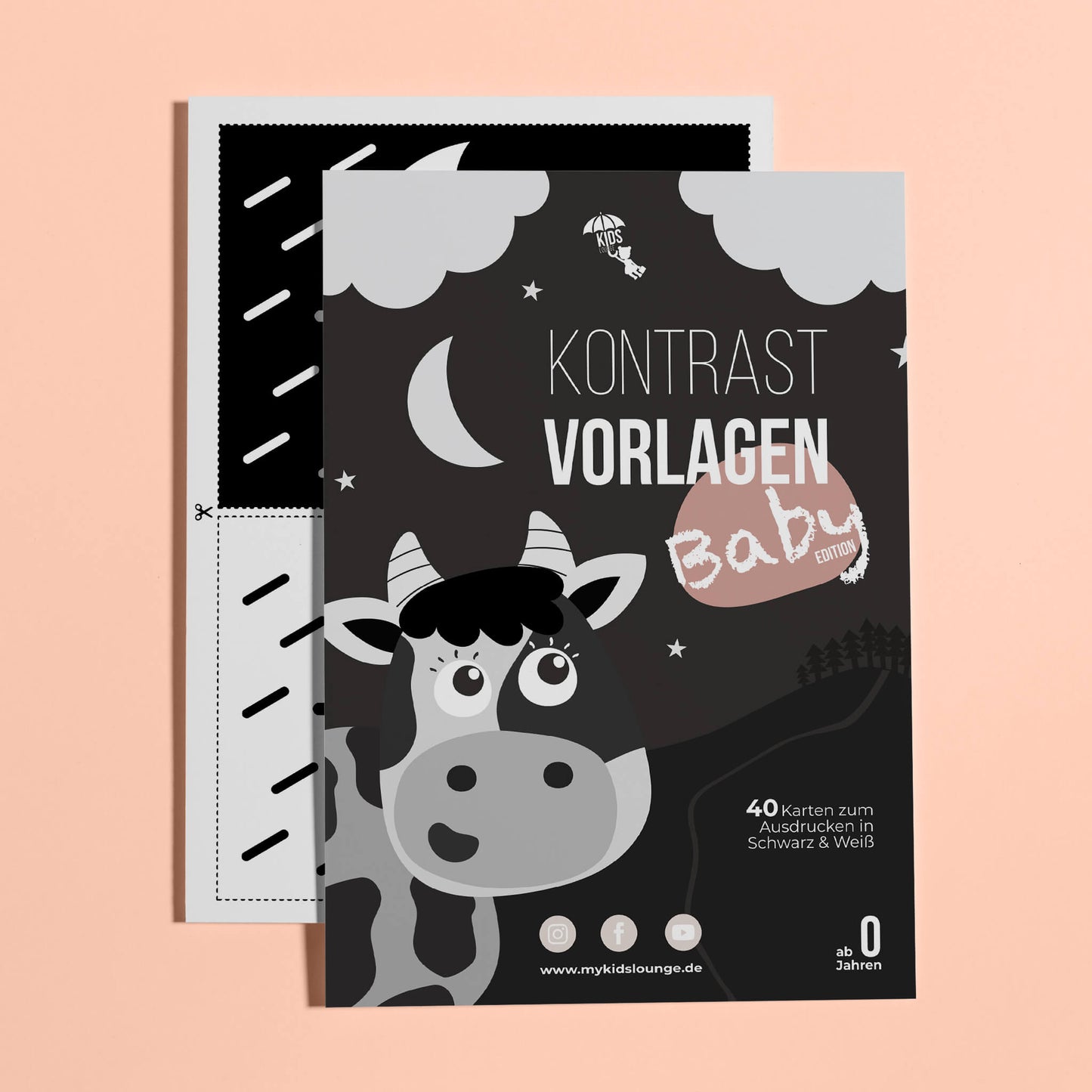 Kontrastkarten für Babys als Vorlagen zum Ausdrucken