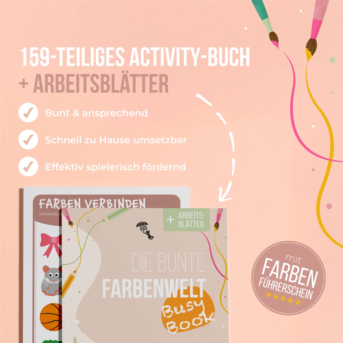 DIY Farben lernen Busy Book für Kinder Vorteile