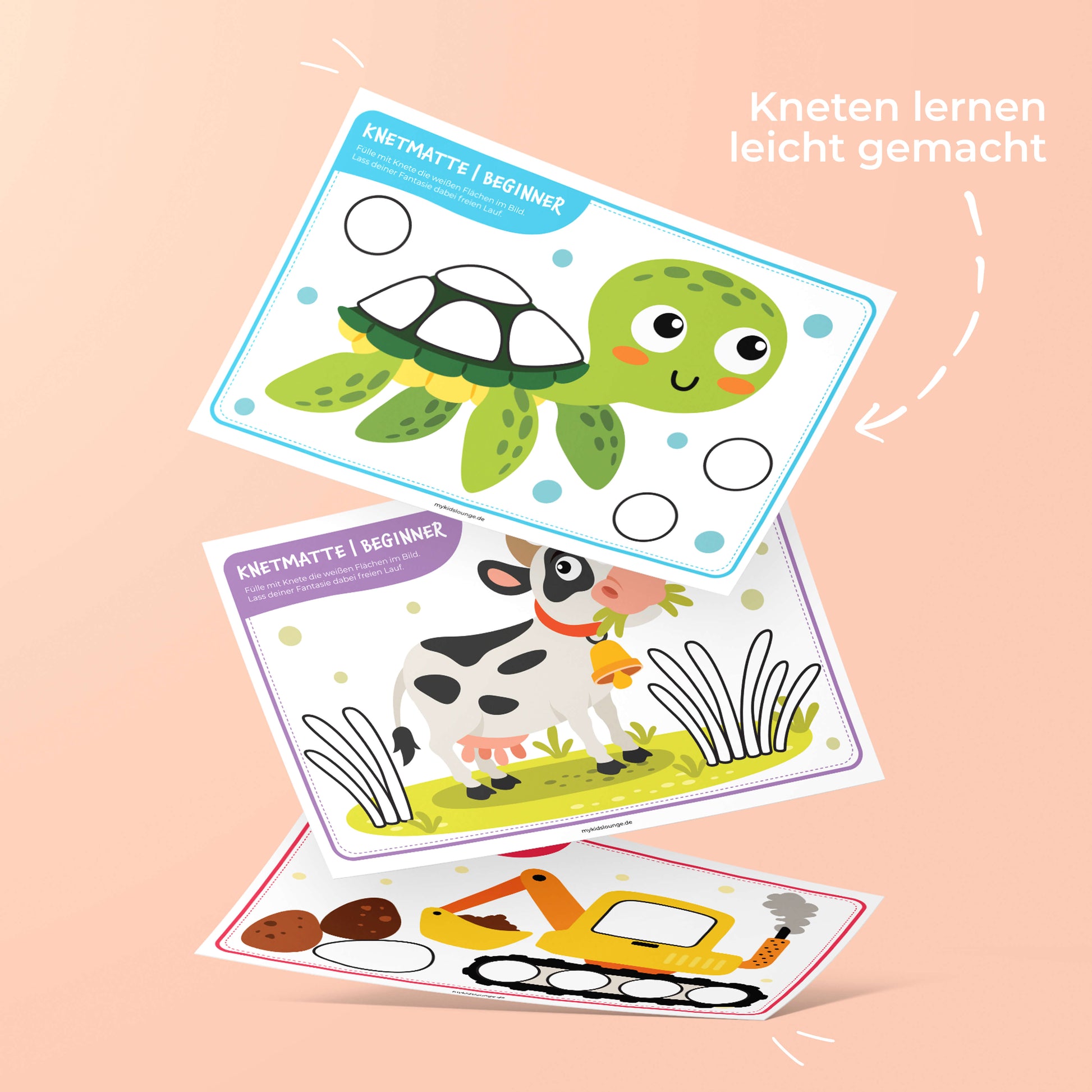 Kneten lernen leicht gemacht. Fördert Handkraft, Koordination und Selbstständigkeit im Alltag.