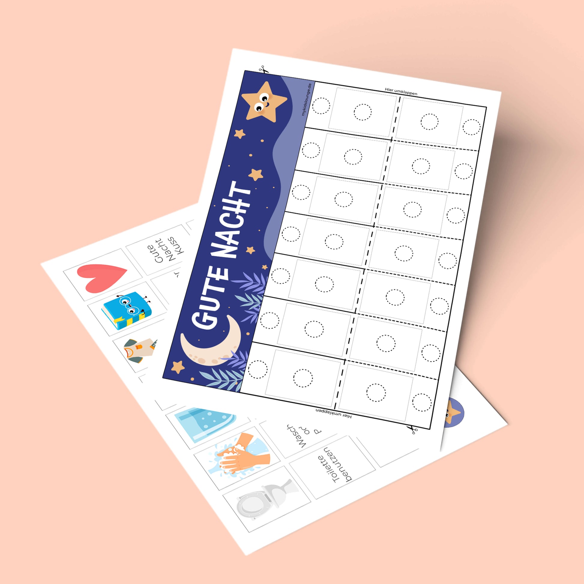 DIY Kinder Routineplan Abends zum Ausdrucken