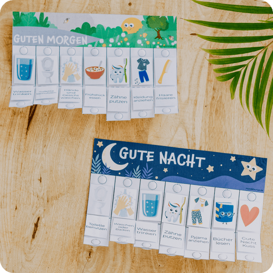 Kinder Routineplan | Morgens & Abends