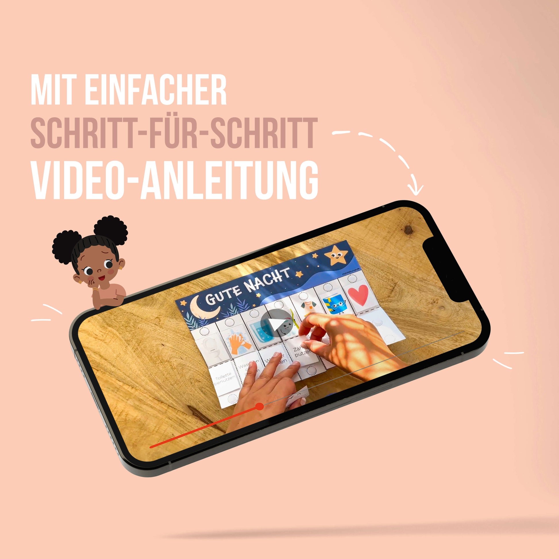 Schritt für Schritt Video-Anleitung Routineplan für Kinder