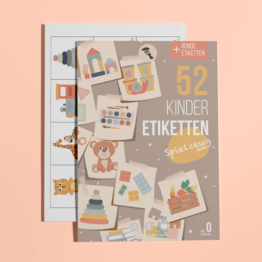 Cover der DIY Spielzeug Etiketten zum Ausdrucken für Kinder