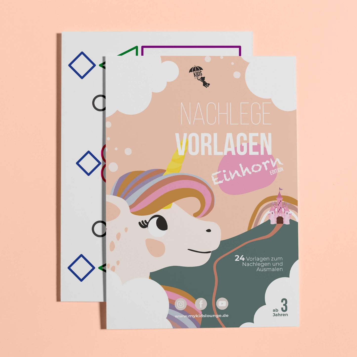 Süsses Cover für Einhorn Ausmalbilder